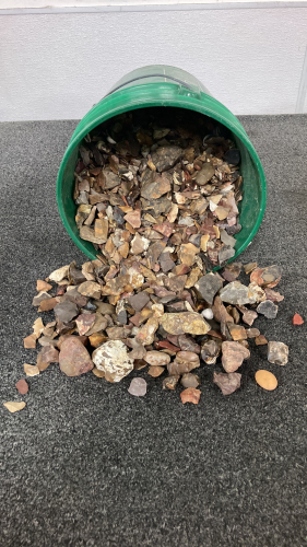 5 Gallon Bucket Of Collectible Rocks And Minerals