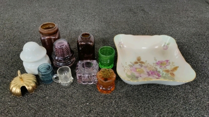 Glass Bottles & Bowl Assortment Assortment
