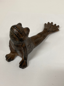 7” Long Cast Iron Frog Door Stop