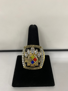 2005 Pittsburgh Steelers Super Bowl Championship Replica Ring Size 10-11