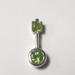 Silver Peridot Pendant