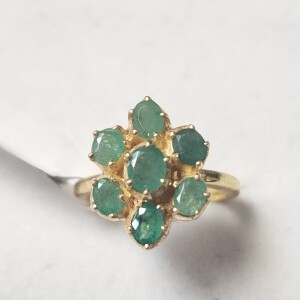 Silver Emerald(1.95ct) Ring