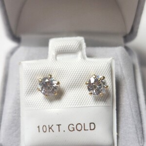 10K CZ Earrings