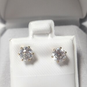 10K CZ Earrings