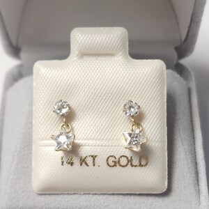 10K CZ Earrings