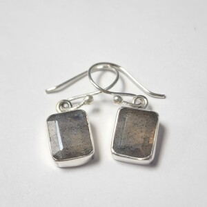 Silver Genuine Gemstone Earrings