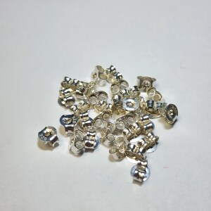 Silver Packs Of 3G Earring Backs