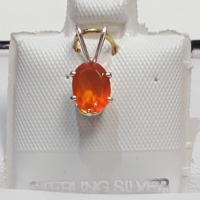 Silver Carnelian Pendant