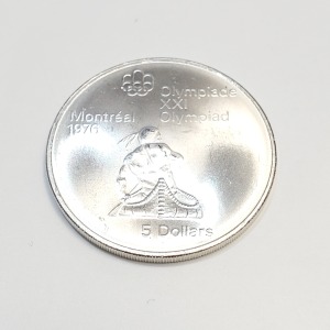 Silver 1976 $5 Montreal Olympic Coin