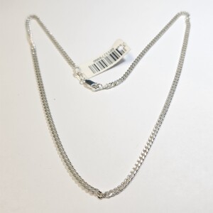 Silver Curb 18" Necklace