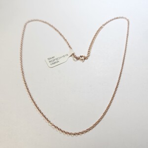 Silver Rose Gold Plated 18" Necklace