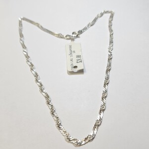 Silver Singapore Chain 5.1G 16" Necklace