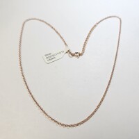 Silver Rose Gold Plated 18" Necklace