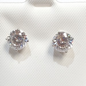 $1685 14K Moissanite (Test Like Diamonds, Looks Better)(3.1ct) Earrings