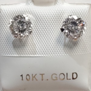 $1000 10K Moissanite (Test Like Diamond, Looks Better)(2ct) Earrings