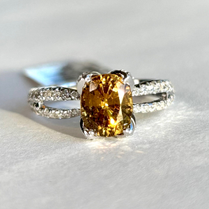 $10,000 Value, 14K Gold GIA Sapphire & Diamond Ring