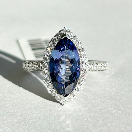 $7,915 Value, 14K Gold Tanzanite & Diamond Ring