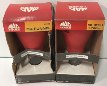 (1)Honda Vehicles Oil Funnel-(1) Gm Vehicles Oil Funnel