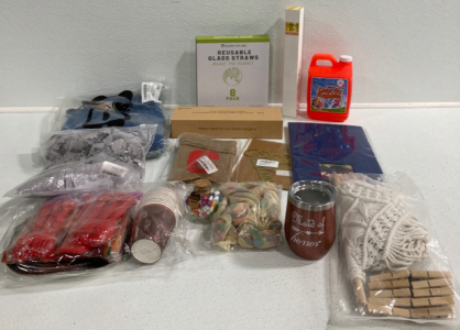 Women&rsquo;s Shirt Size 2XL, Pants Size L, Tumbler Cup, Glass Straws, Party Decorations and More