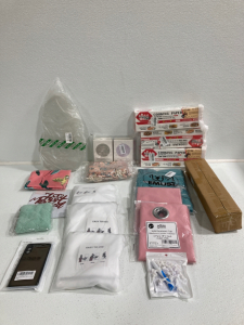 (3) Rolls of Cooking Paper, Storage Bags, Wash Cloths, (3) Beard Hair Catchers, Earwax Removers, Curtain and More