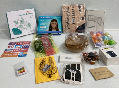 Throw Blanket, Face Shield, Callapisble Calanders, Air Fryer Paper, Tablet Case, Artificial Moss and Sea Coral, Hair Clips, Electric Air Pump and More