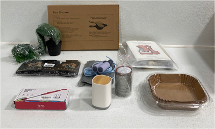 Work Out Jump Rope, Artificial Plant, Toothpick Dispenser, Birthday Decor, Canning Lids, Fire Bellows, Air Fryer Paper, Handheld Mixer, Floatage Jacket