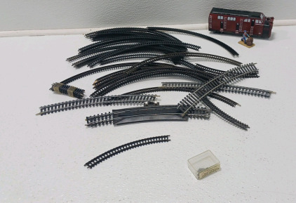 Train Tracks And Engine