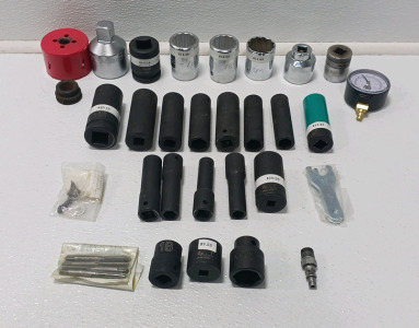 Large Sockets, Replacement Vacuum Gauge And Other Tools