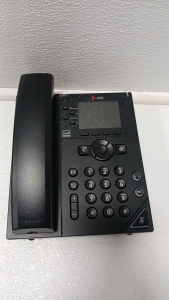 (2) Poly VVX Business IP Phones, (4) Power Cords