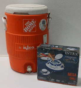 Intex Mega Chill Connect 'N Float Cooler And Igloo Cooler