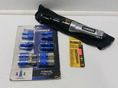 Husky ⅜" Ratchet Wrench, Socket Adapter And Couplers