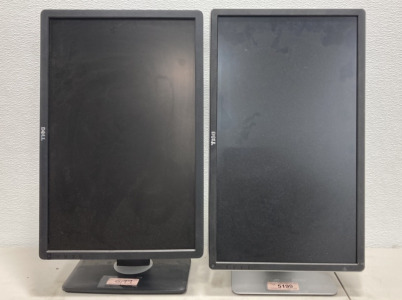 (2) Dell Computer Monitors One 22&rdquo; And One 24&rdquo; No Cords