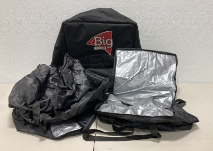 (1) Insulated Pizza Bag, (4) Insulated Hot Food Bags