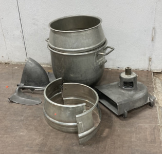 Commercial Size Mixer Bowl W/ Assesories