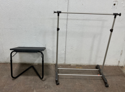 Black Table-Mate, Adjustable Clothing Rack