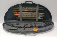 Martain Compound Bow With Case And Arrows