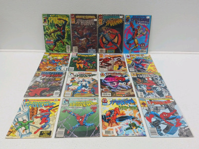 (16) Issues Of Spider-Man Comic Books