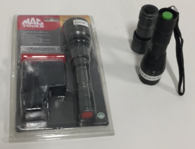 (1) Mac Tools Platinum Series Rechargeable LED Flashlight (1) Cree Ultrafire led Flashlight (1) No Brand LED Flashlight