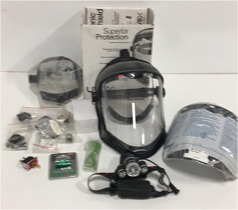 (1) Uvex Polycarbonate Visor (1) Gateway Replacement Visor (1) Boruit LED Headlamp (4) Kry and Tumbler Sets (1) Ac Adapter