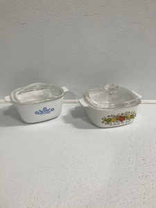 (2) Pyrex Dishes With Lids