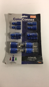 (2) 14-Piece Color Connect 1/4” body 1/4” NPT Air Fittings