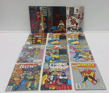 (11) Marvel Comic Books (1) DC Batman Comic