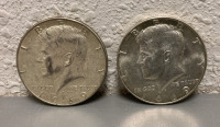 (2) 1969 Silver Half Dollars - Verified Authentic