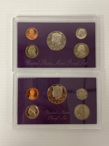 United States Proof Set 1987 and 1989