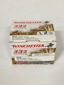 Box of Winchester (333 rnds) 22 Long Rifle 36 Gr.