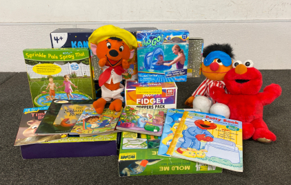 Assorted Chilrens Toys, Coloring Books, Reading Books, and Much More