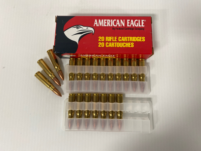 (20) Rnds Of American Eagle 7.62 x 39mm Soviet 124 Gr.