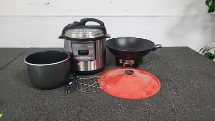 Cooks Fast Pot Pressure Cooker and Electric Wok