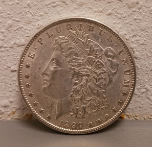 1897 Silver Morgan Dollar - Verified Authentic