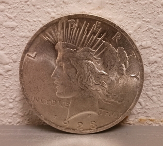 1923 Silver Peace Dollar - Verified Authentic